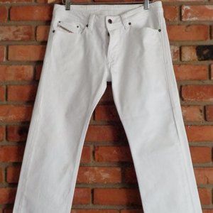 Diesel Jeans Viker 008L1 White Stretch Straight Men's